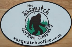 Sasquatch Coffee magnet