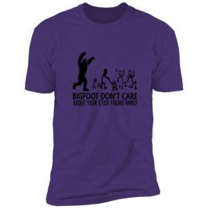 Bigfoot Chasing Stick People T-shirt - Image 2