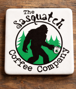 Sasquatch Coffee coaster