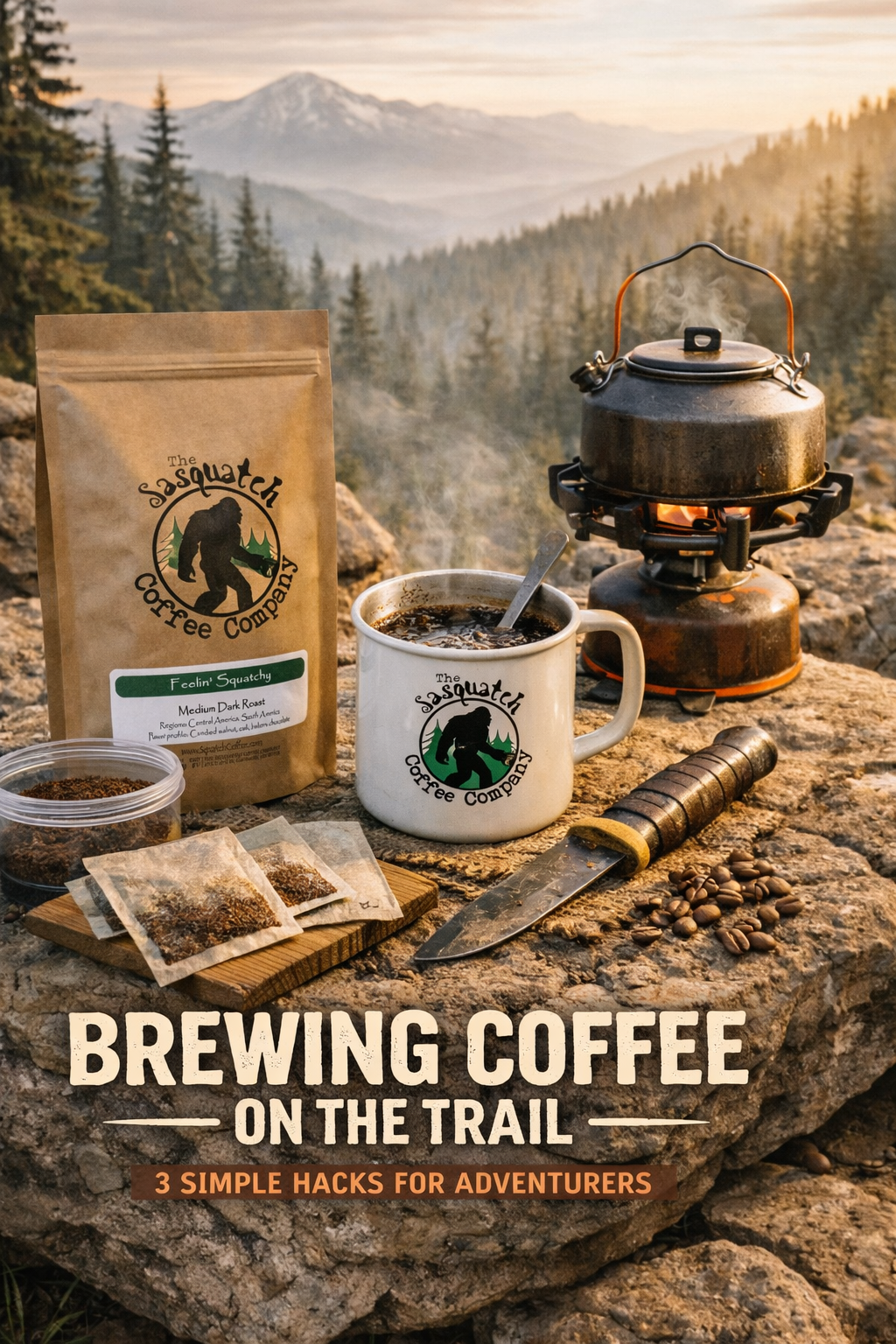 Outdoor coffee setup