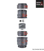 Mons Peak IX Trail 123 HE UL Cook Set with Stove