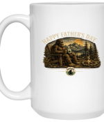 Sasquatch Coffee Fathers Day 15oz White Mug